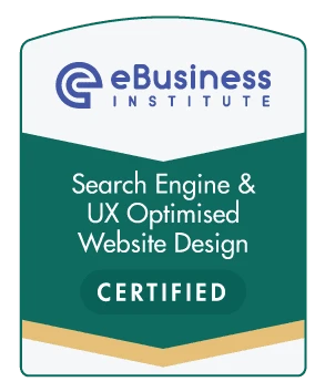 eBusiness Institute, Search Engine and UX Optimised Website Design, certified