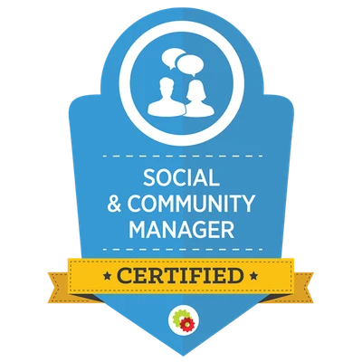Social and Community Manager, certified
